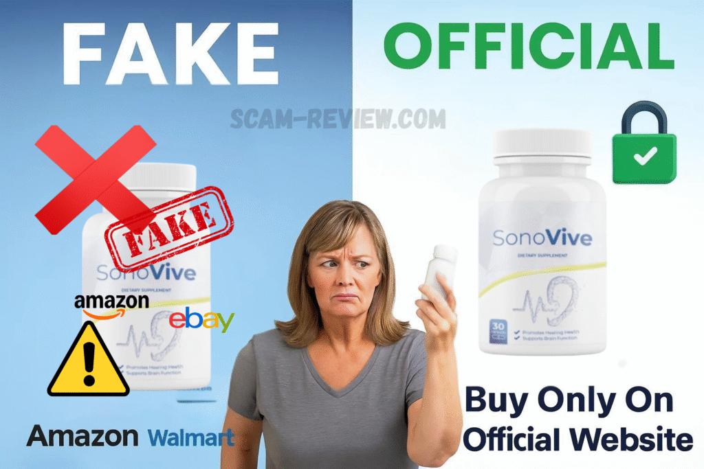 sonovive fake and real bottle
