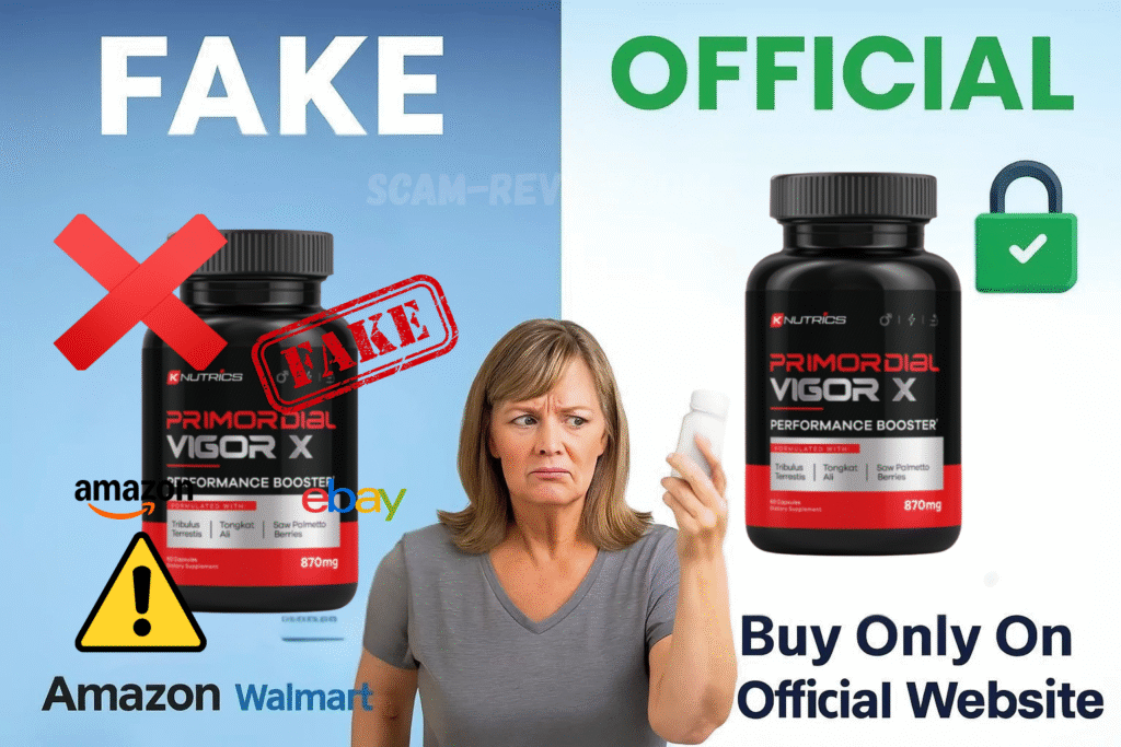 Primordial Vigor X fake and real bottle Primordial Vigor X fake and real bottle