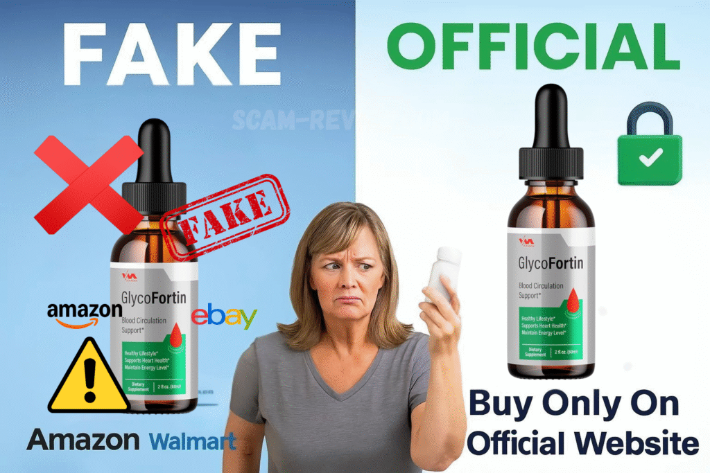 GlycoFortin fake and real bottle GlycoFortin fake and real bottle