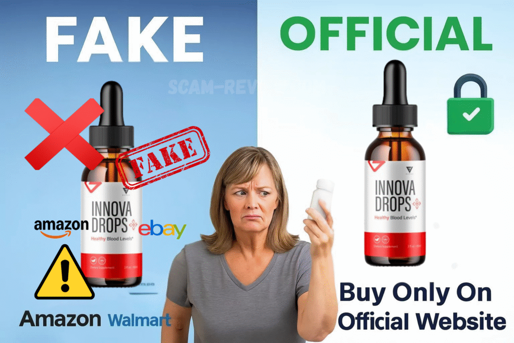 InnovaDrops fake and real bottle InnovaDrops fake and real bottle