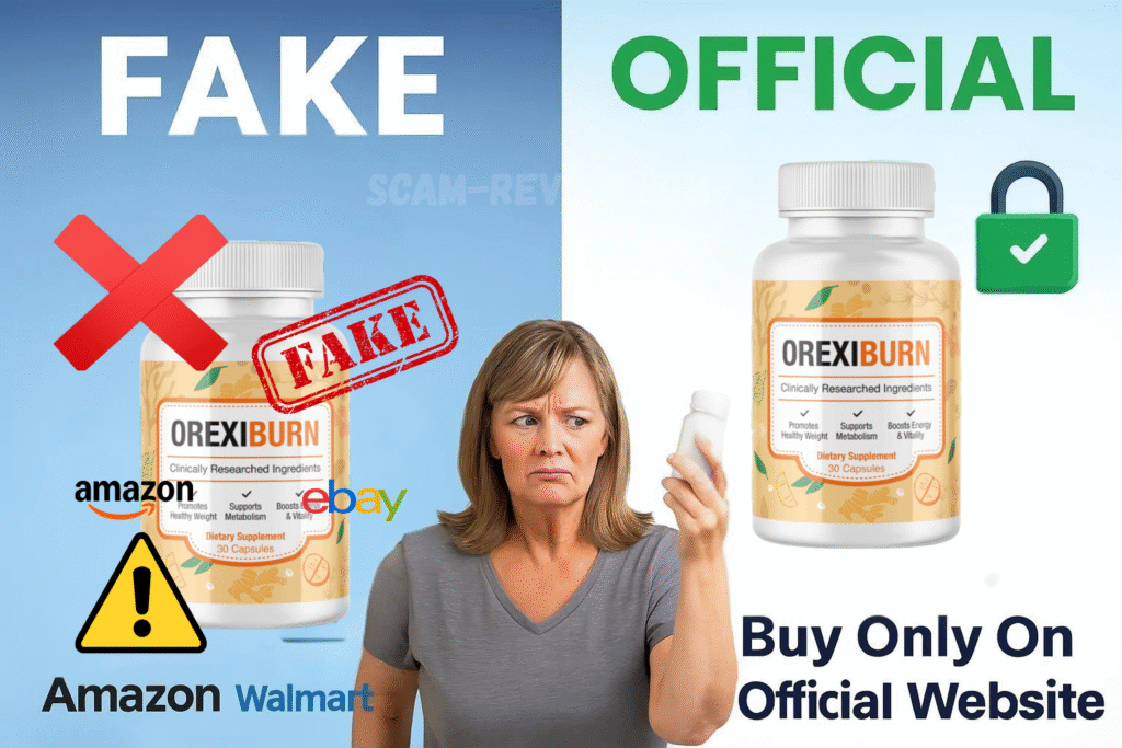 OrexiBurn fake and real bottle OrexiBurn fake and real bottle