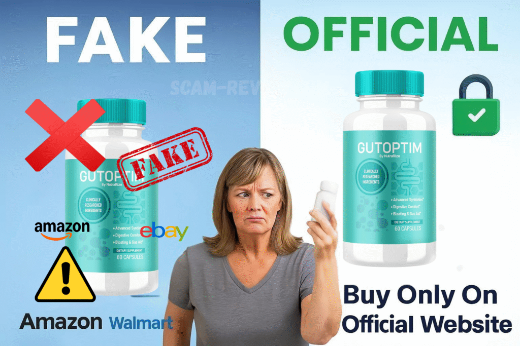 EchoXen fake and real bottle GutOptim fake and real bottle