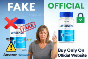 Arthronol fake and real bottle