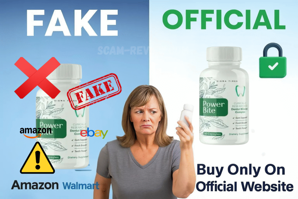 Power Bite fake and real bottle Power Bite fake and real bottle