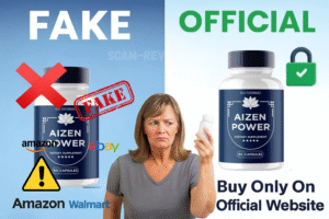 Aizen Power fake and real bottle