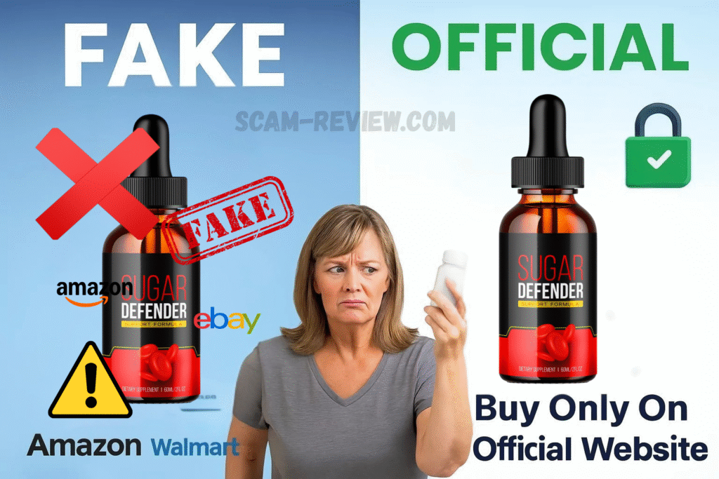 Sugar Defender fake and real bottle Sugar Defender fake and real bottle