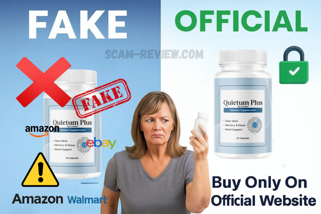 Quietum Plus fake and real bottle Quietum Plus fake and real bottle
