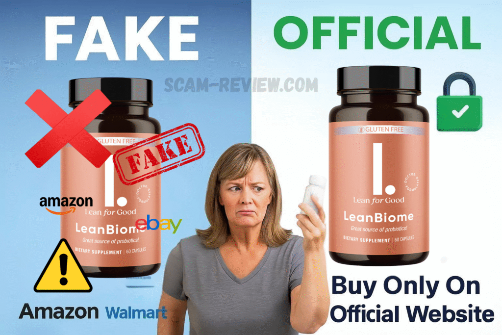 Leanbiome fake and real bottle Leanbiome fake and real bottle
