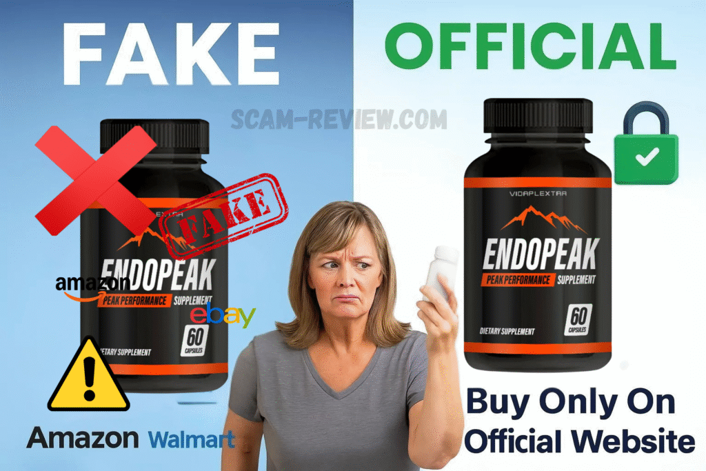 EndoPeak fake and real bottle EndoPeak fake and real bottle
