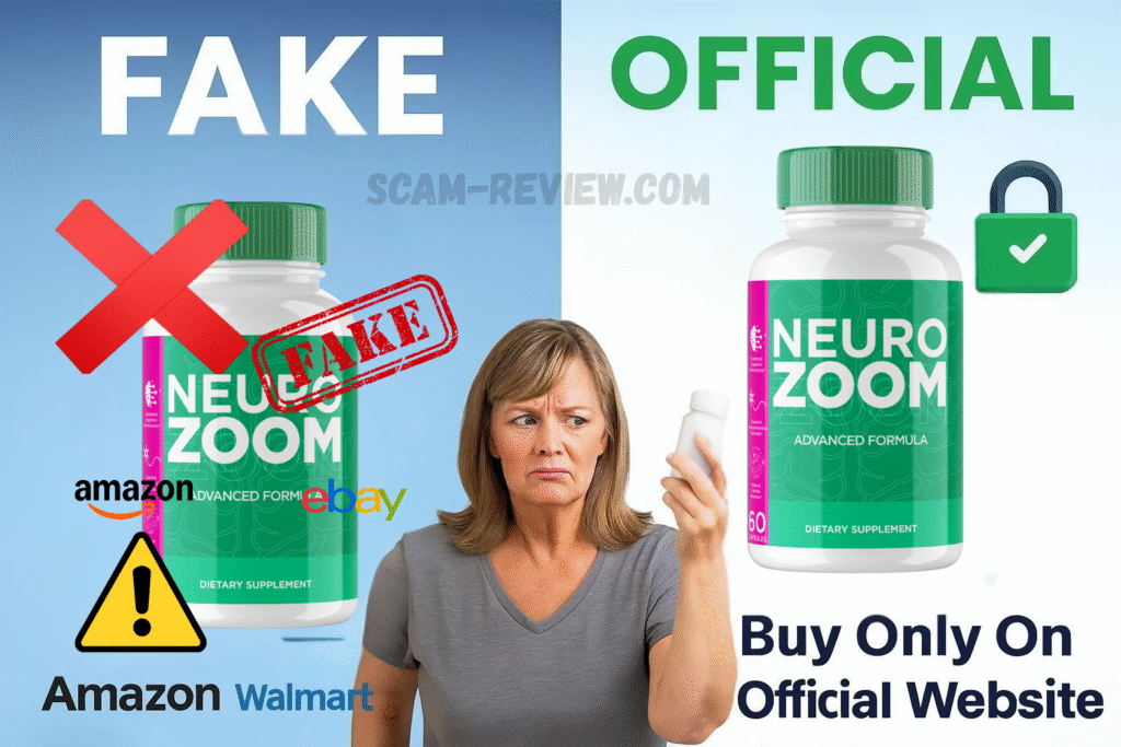 NeuroZoom fake and real bottle NeuroZoom fake and real bottle