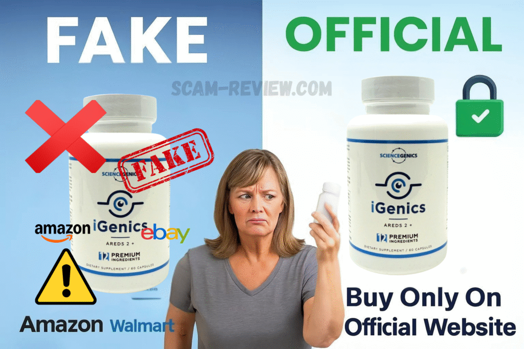 iGenics fake and real bottle iGenics fake and real bottle