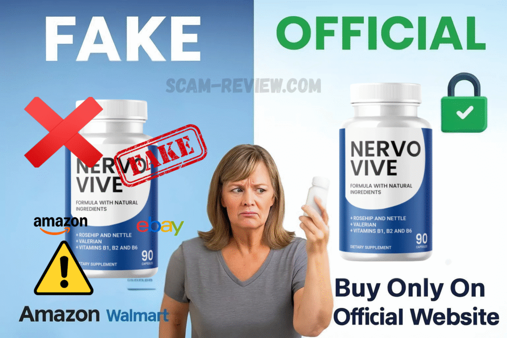 NervoVive fake and real bottle NervoVive fake and real bottle