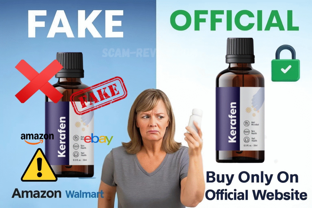 Kerafen fake and real bottle Kerafen fake and real bottle