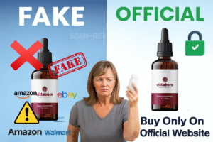 Vittaburn fake and real bottle