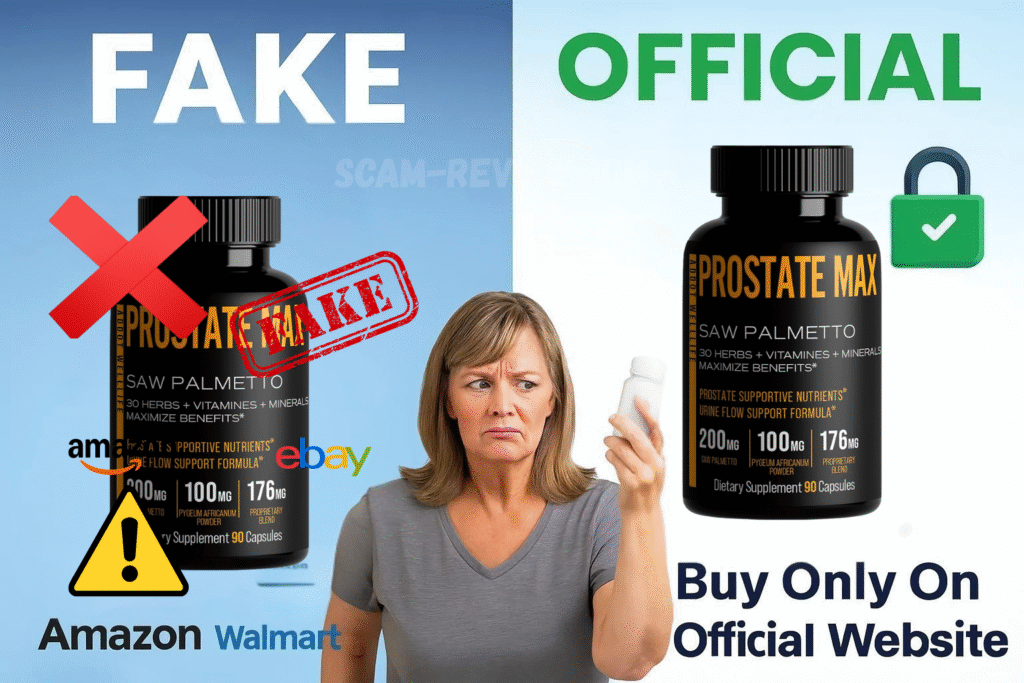 Prostate Max fake and real bottle Prostate Max fake and real bottle