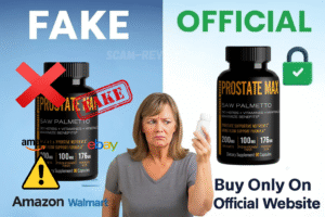 Prostate Max fake and real bottle
