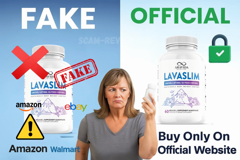 LavaSlim fake and real bottle LavaSlim fake and real bottle
