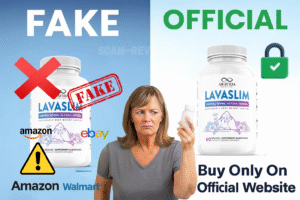 LavaSlim fake and real bottle