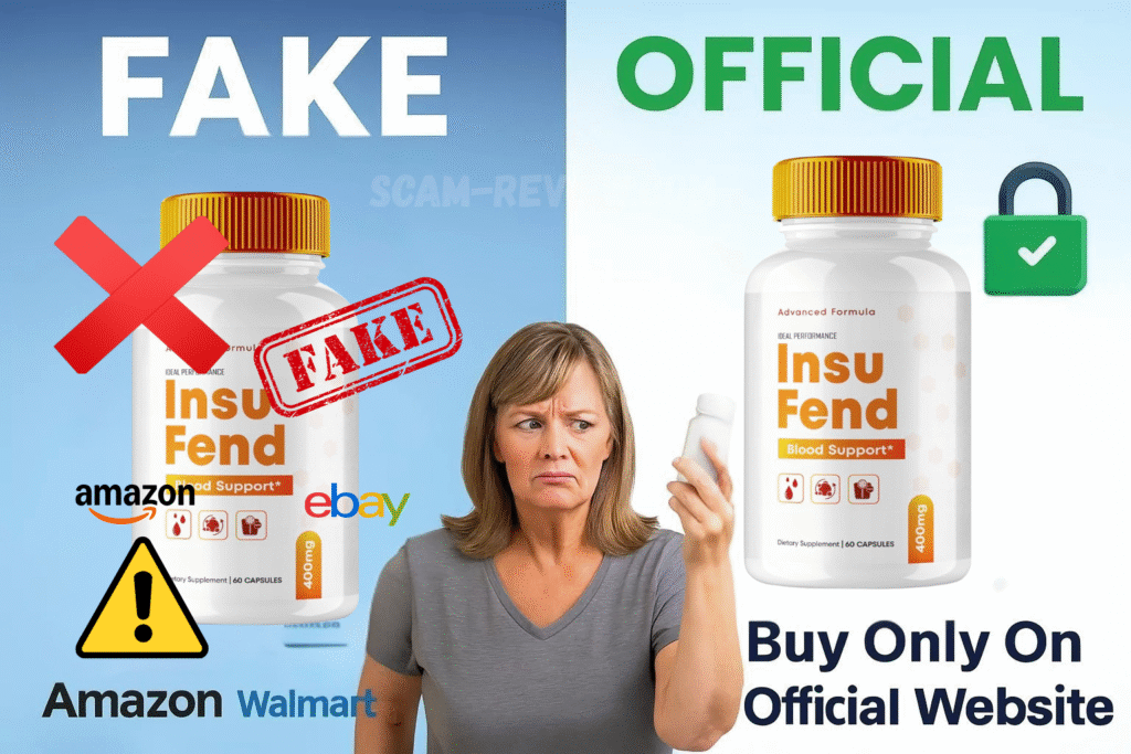 InsuFend fake and real bottle InsuFend fake and real bottle