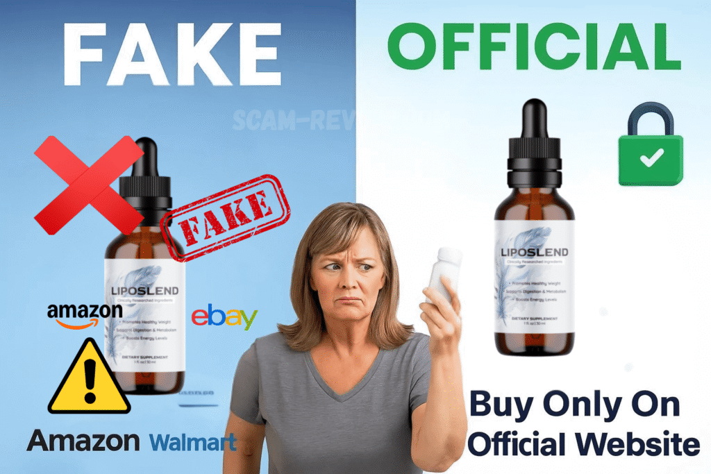 Neuro Sharp fake and real bottle LipoSlend fake and real bottle