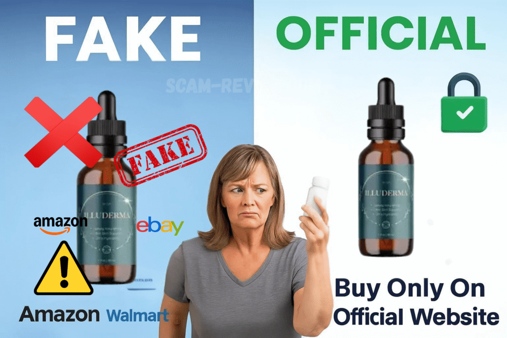 Illuderma fake and real bottle Illuderma fake and real bottle