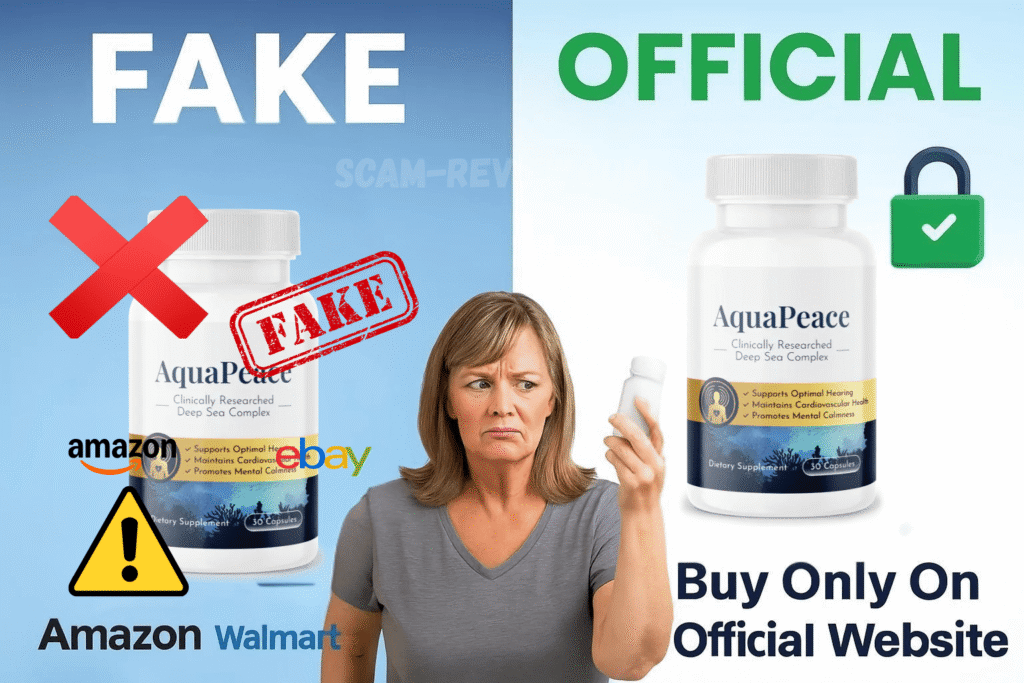 AquaPeace scam fake and real bottle AquaPeace scam fake and real bottle