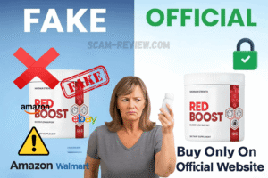 red boost fake and real bottle